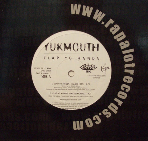 Yukmouth ‎- Clap Yo Hands / Ooh! Ooh! - Mint- 12" Single Promo 2000 USA - Rap / Hip Hop