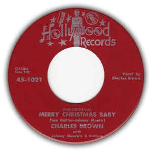 Charles Brown / Lloyd Glenn ‎– Merry Christmas Baby / Sleigh Ride - VG+ 7" Single 45RPM 1954 Hollywood USA - Blues