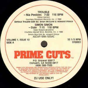Various ‎– Volume 1, Issue 10 (Side A & B) - Mint- 12" Promo Single Record 1988 Prime Cuts Vinyl -  R&B / House / New Wave