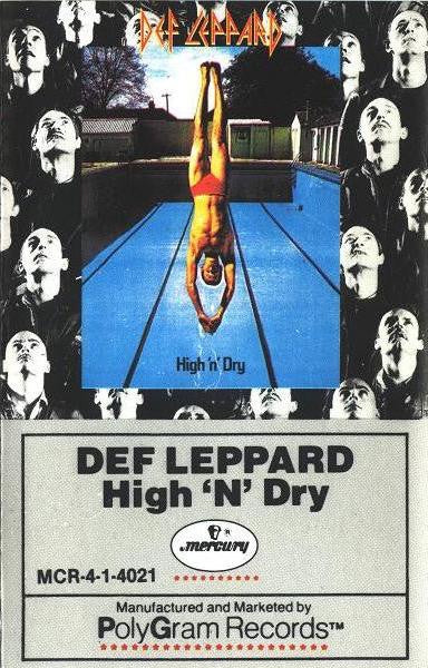 Def Leppard ‎– High 'N' Dry - Used Cassette 1981 Mercury - Rock - Shuga Records