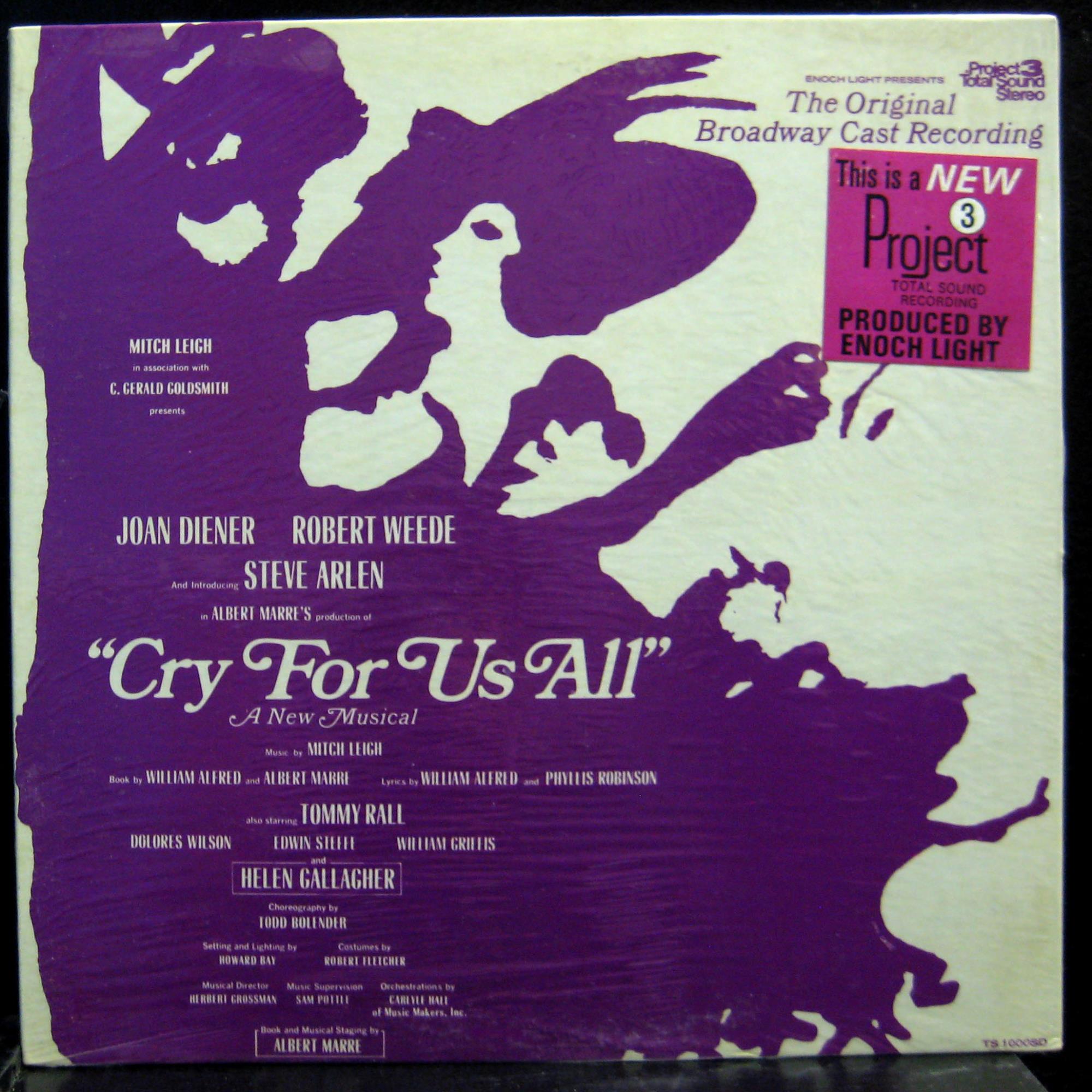 Original Broadway Cast - Cry For Us All LP New Sealed TS 1000SD Vinyl Record - Shuga Records