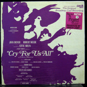 Original Broadway Cast - Cry For Us All LP New Sealed TS 1000SD Vinyl Record - Shuga Records