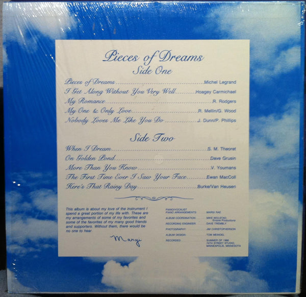 Margi Rae - Pieces Of Dreams LP VG+ E 1402 Vinyl 1986 Record - Shuga Records