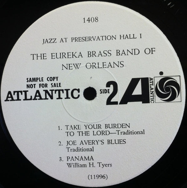 EUREKA BRASS BAND jazz at preservation hall 1 LP VG+ WLP 1408 Mono DG 1st Press - Shuga Records