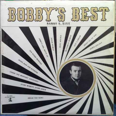 BOBBY G. RICE bobby's best LP Vinyl VG+ Private WI Country Rock Jo-Cur Records