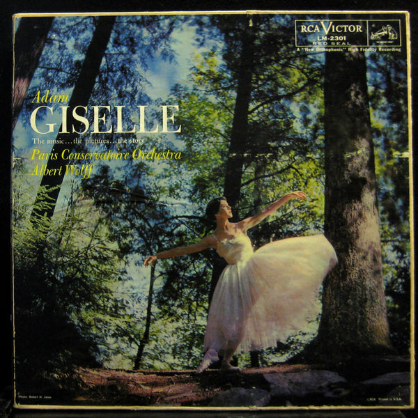 ALBERT WOLFF adam: giselle LP VG+ LM-2301 Mono 2s/2s RCA Vinyl 1959 Record - Shuga Records