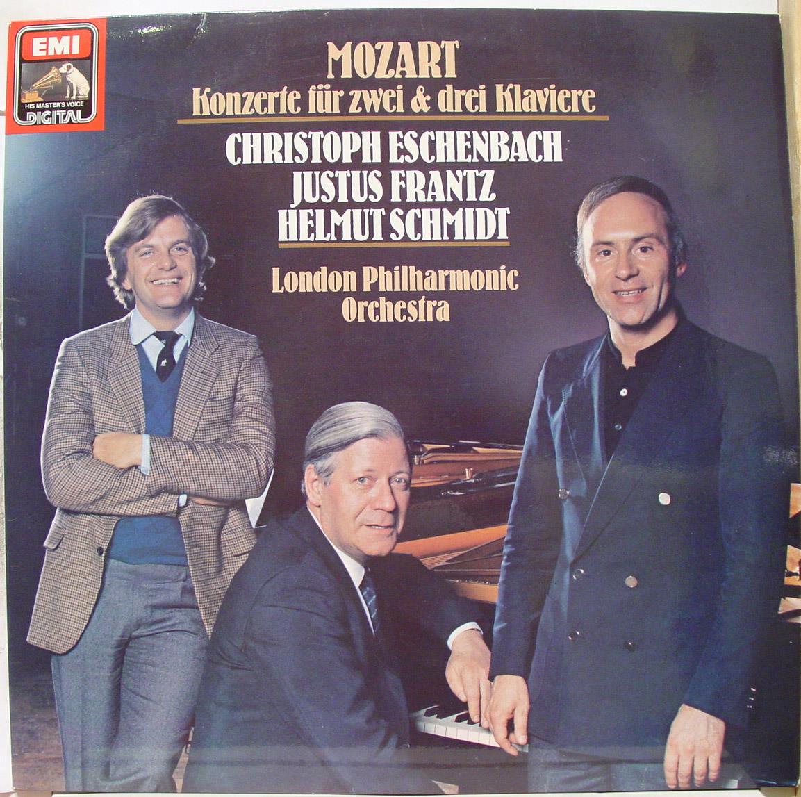 Eschenbach Frantz Schmidt - Mozart Konzerte Fur Zwei & Drei Klaviere LP Mint- 1 - Shuga Records