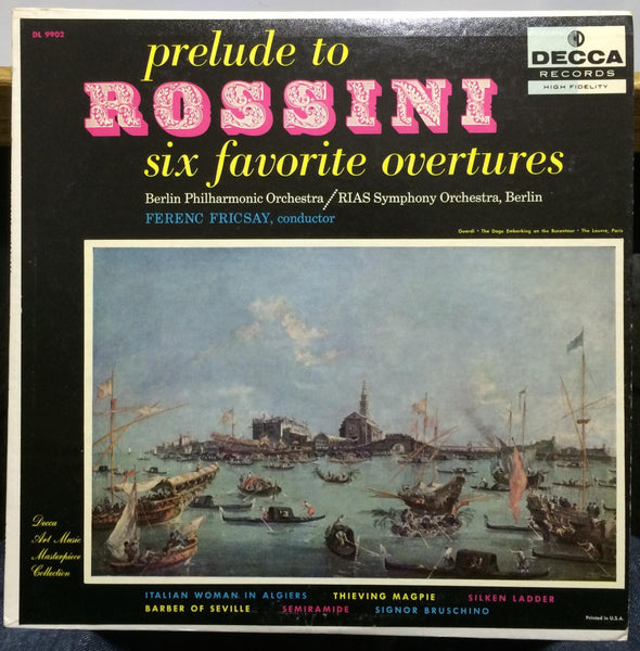 Ferenc Fricsay - Rossini Six Favorite Overtures LP VG+ DL 9902 Decca Guardi Art - Shuga Records