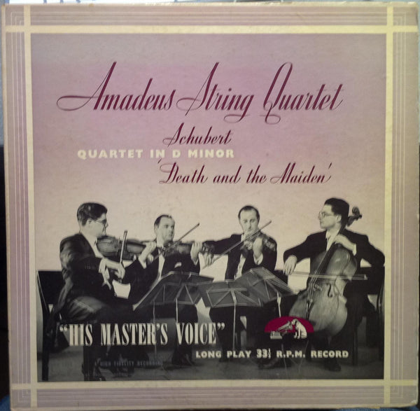 Amadeus Quartet - Schubert Death & Maiden LP VG+ LHMV 1058 Vinyl 1954 Record - Shuga Records