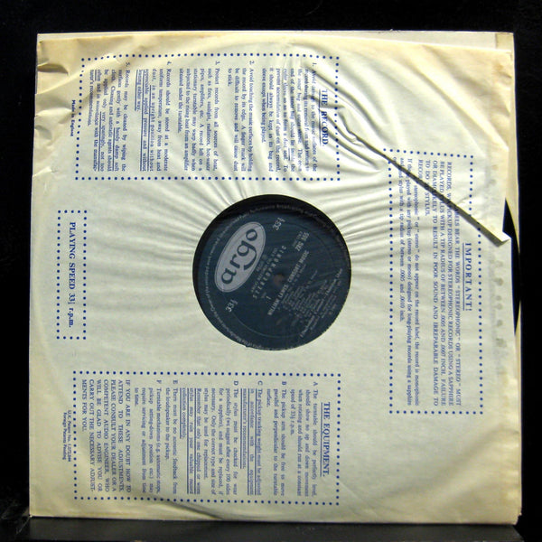 ELIZABETHAN CONSORT lawes consort music LP Mint- ZRG 555 Argo 1968 Oval UK - Shuga Records