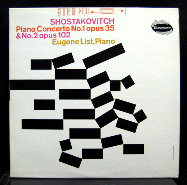 EUGENE LIST shostakovich piano concerto no 1/2 VG+ WST 14141 Westminster Stereo - Shuga Records