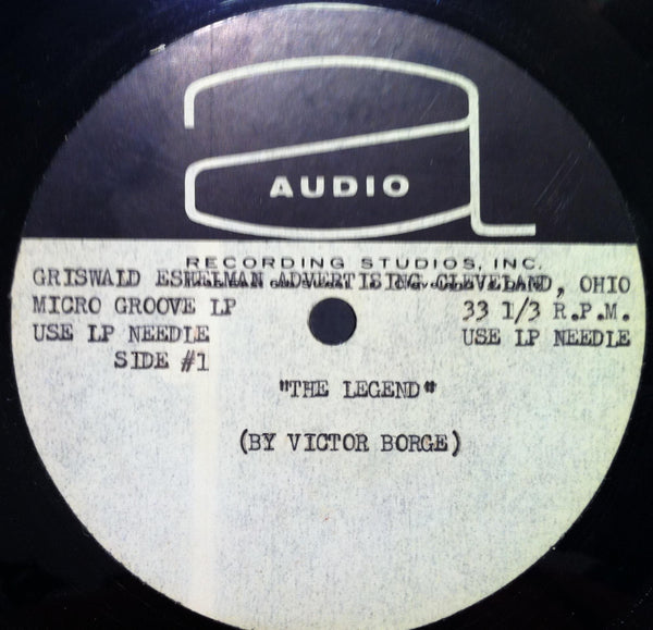 Victor Borge - The Legend LP VG+ Griswald Eshelman Advertising Metal Acetate - Shuga Records