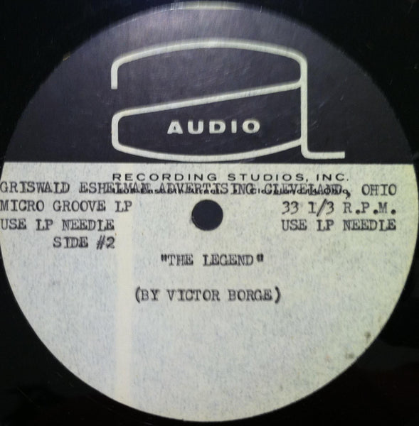Victor Borge - The Legend LP VG+ Griswald Eshelman Advertising Metal Acetate - Shuga Records
