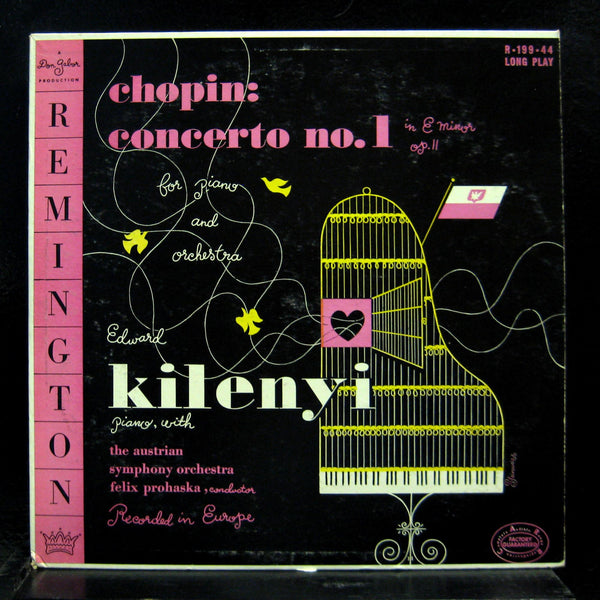 EDWARD KILENYI chopin concerto no 1 LP Mint- R-199-44 Steinweiss 1951 Remington - Shuga Records