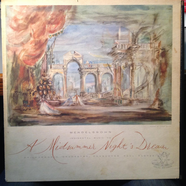 KLETZKI mendelssohn a midsummer night's dream LP VG+ ANG 35146 Angel UK Mono 50s - Shuga Records