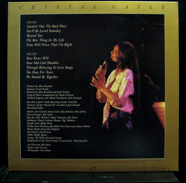 Crystal Gayle - We Should Be Together LP Mint- UA-LA969-H Vinyl 1979 Record - Shuga Records