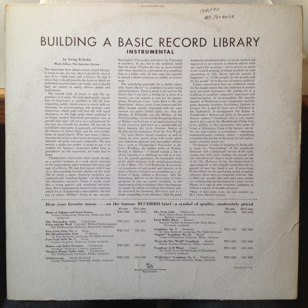 AMERICAN ART QUARTET beethoven harp & haydn lark LP VG+ LBC-1073 Mono RCA 1s/1s - Shuga Records