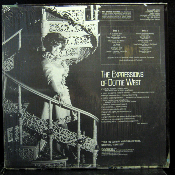 DOTTIE WEST feminine fancy LP Mint- LSP-4095 Vinyl 1969 Record - Shuga Records
