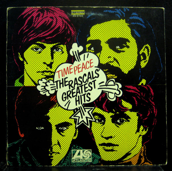 The Rascals - Time Peace Greatest Hits LP VG+ SD 8190 Stereo 1st USA Green/Blue - Shuga Records