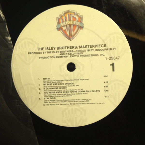 THE ISLEY BROTHERS masterpiece LP VG+ 1 25347 Vinyl 1985 Record - Shuga Records