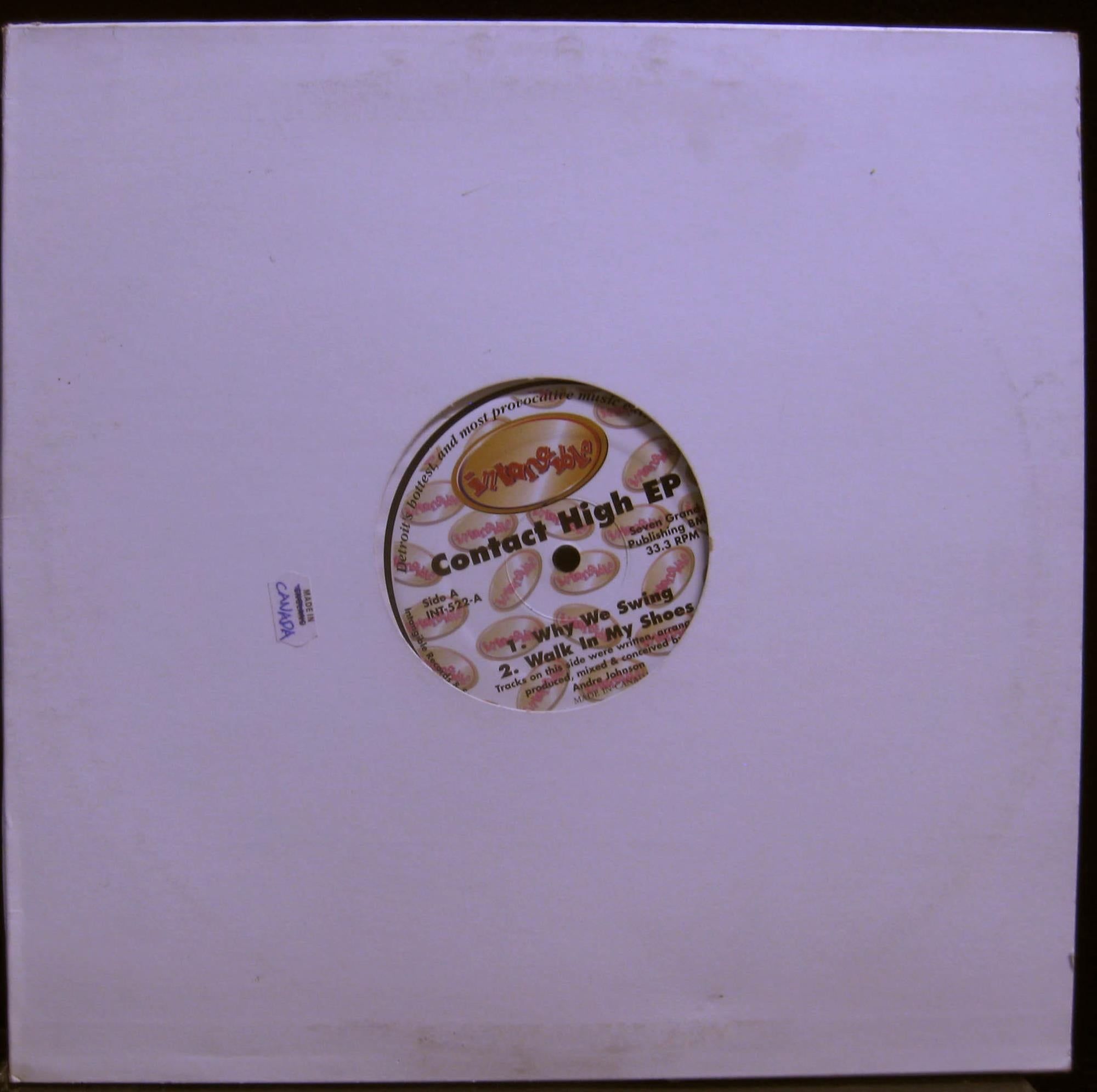Andre Johnson / DJ Slym Fas - Contact High Ep 12" Mint- INT 522 Vinyl Record - Shuga Records
