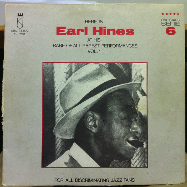 Earl Hines - At His Rare Of All Rarest Performances Vol 1 LP VG+ KLJ-20006 Italy - Shuga Records