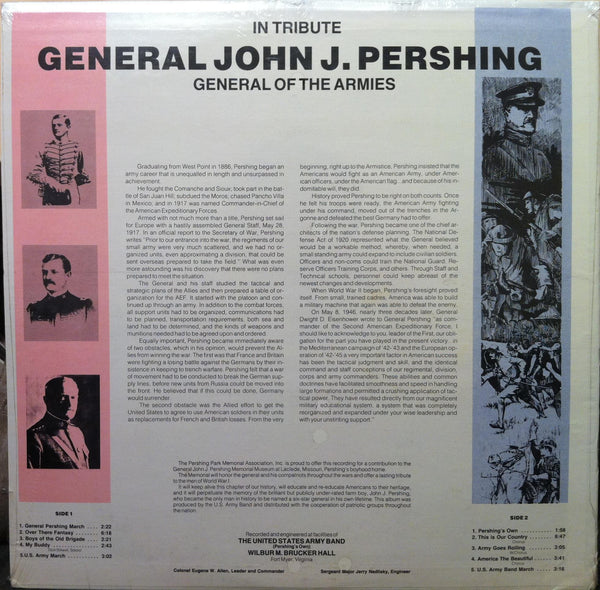 Allen U.S. Army Band - Lest We Forget General Pershing LP New Sealed Vinyl - Shuga Records