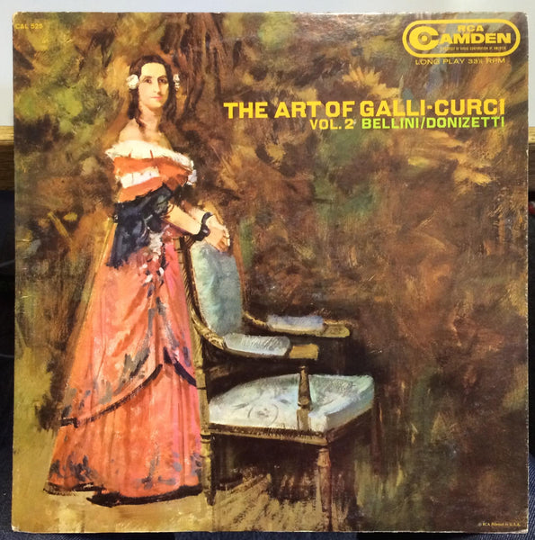 AMELITA GALLI-CURCI the art of LP Mint- CAL 525 Camden USA Mono 1959 Tito Schipa - Shuga Records