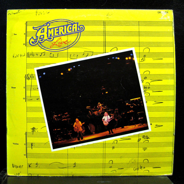 America - En Vivo LP VG+ GWEA-5296 Mexico Vinyl 1978 Record - Shuga Records