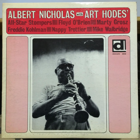 Albert Nicholas - With Art Hodes LP VG+ DL-209 Delmark 1964 USA Mono Jazz Promo