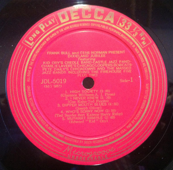 Frank Bull & Gene - Norman Dixieland Jubilee Concert 1949 LP VG+ Japan Mono 1st - Shuga Records
