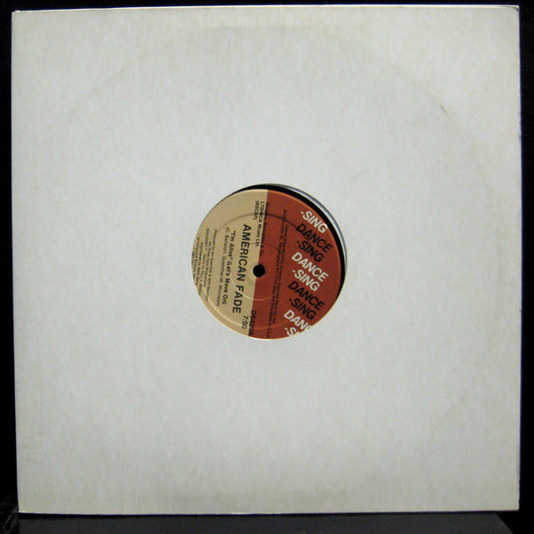 American Fade - I'm Alive 12" Mint- DS420 Italo Disco Vinyl 1983 Record - Shuga Records