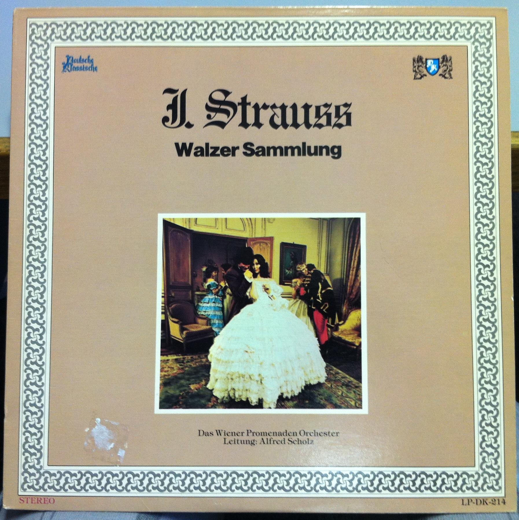 Alfred Scholz - Strauss Jr Various LP VG+ DK 214 Vinyl 1978 Rare Private - Shuga Records