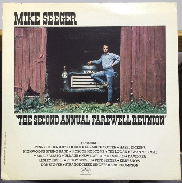 Mike Seeger - The Second Annual Farewell Reunion - Mint- LP Record 1973 Mercury Promo Vinyl - Folk / Bluegrass - Shuga Records
