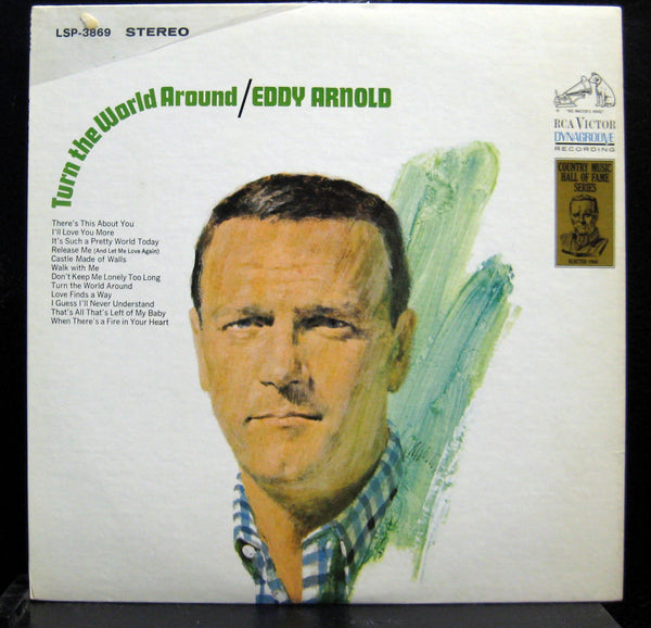 EDDY ARNOLD turn the world around LP VG LSP-3869 Vinyl 1967 Record - Shuga Records