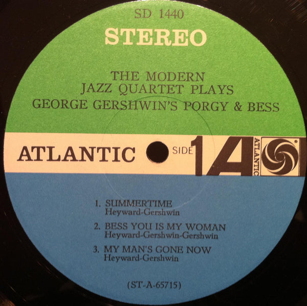 The Modern Jazz Quartet - Gershwin Porgy & Bess LP VG SD 1440 Vinyl 1965 Record - Shuga Records