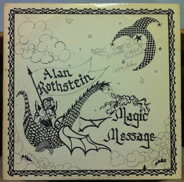 Alan Rothstein - Magic Message - VG+ LP Record 1981 Sureshot Private USA Vinyl - Alternative Rock / Folk Rock / Country Rock - Shuga Records