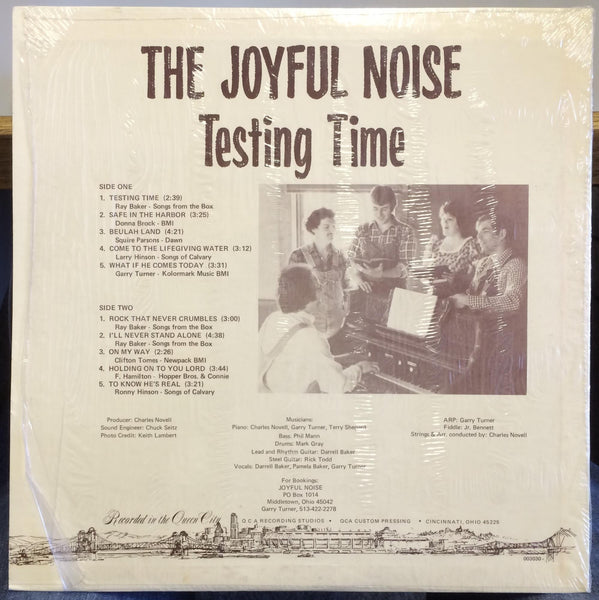 JOYFUL NOISE testing time LP VG+ Private Press 1970's Ohio Xian Psych Folk - Shuga Records