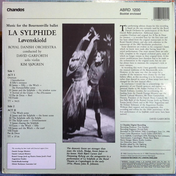 DAVID GARFORTH la sylphide lovenskiold LP Sealed ABRD 1200 Vinyl Audiophile - Shuga Records