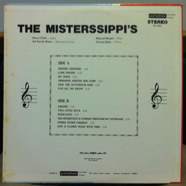 The Misterssippis - Sing & String - VG+ LP Record 1973 Gramophone Vinyl - Folk / Americana / Acapella - Shuga Records