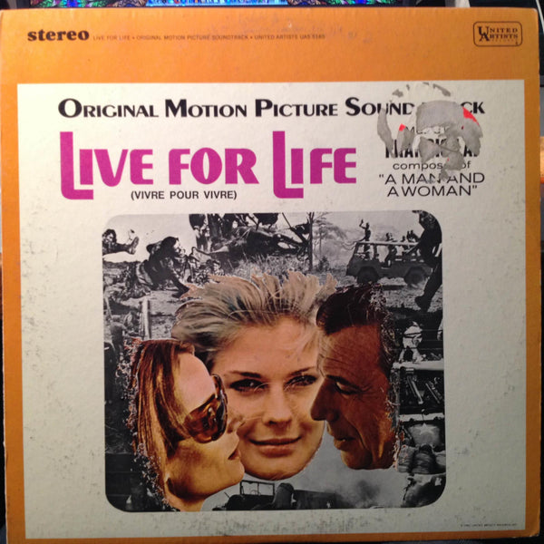 Francis Lai Soundtrack - Live For Life LP Mint- UAS 5165 Stereo 1st 1967 w/Inner - Shuga Records