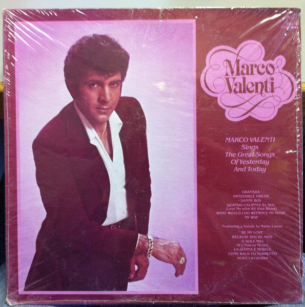 Marco Valenti - Sings Great Songs Of Yesterday & Today LP New Sealed OTD-8005 - Shuga Records