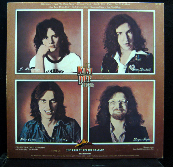 Kiki Dee Band - I've Got The Music In Me LP Mint- MCA-458 Vinyl 1974 Record - Shuga Records