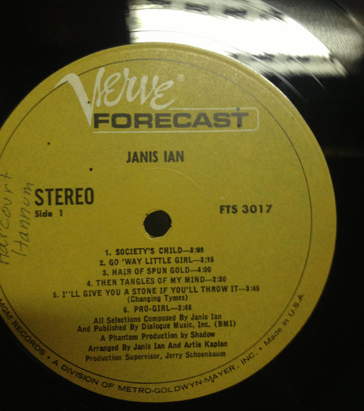 Janis Ian – Janis Ian - VG+ LP Record 1967 Verve Forecast Vinyl - Folk Rock - Shuga Records