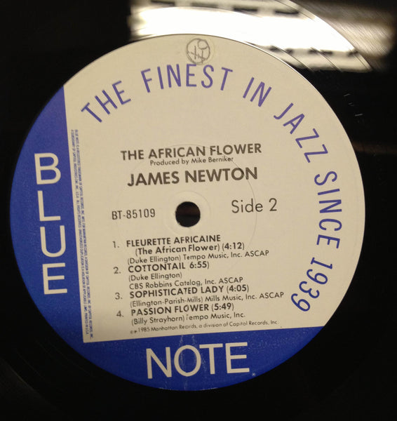 James Newton - The African Flower LP Mint- BT 85109 Vinyl 1985 Record w/Inner - Shuga Records