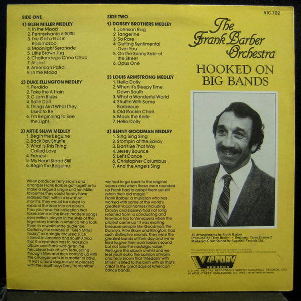 Frank Barber - Hooked On Big Band LP VG+ VIC-702 Vinyl 1982 Record - Shuga Records