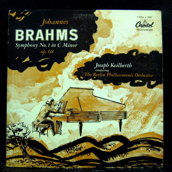 JOSEF KEILBERTH brahms symphony no 1 LP VG+ P-8153 Capitol USA Mono 50s - Shuga Records
