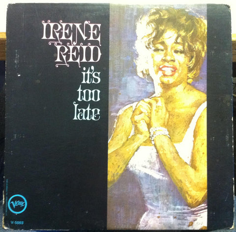 Irene Reid – It's Too Late - VG+ LP Record 1966 Verve USA Mono Promo Vinyl - Jazz Vocal