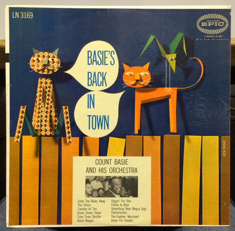 Count Basie And His Orchestra – Basie's Back In Town - VG+ LP Record 1955 Epic USA Mono Vinyl - Jazz / Big Band