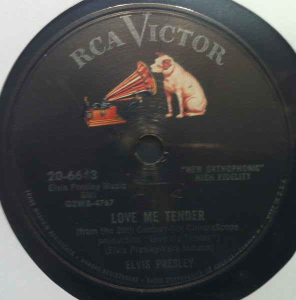 ELVIS PRESLEY love me tender /anyway you want me 10" VG+ 20-6643 RARE 78 1s/1s - Shuga Records